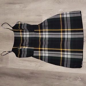 Plaid, mini dress, size 2